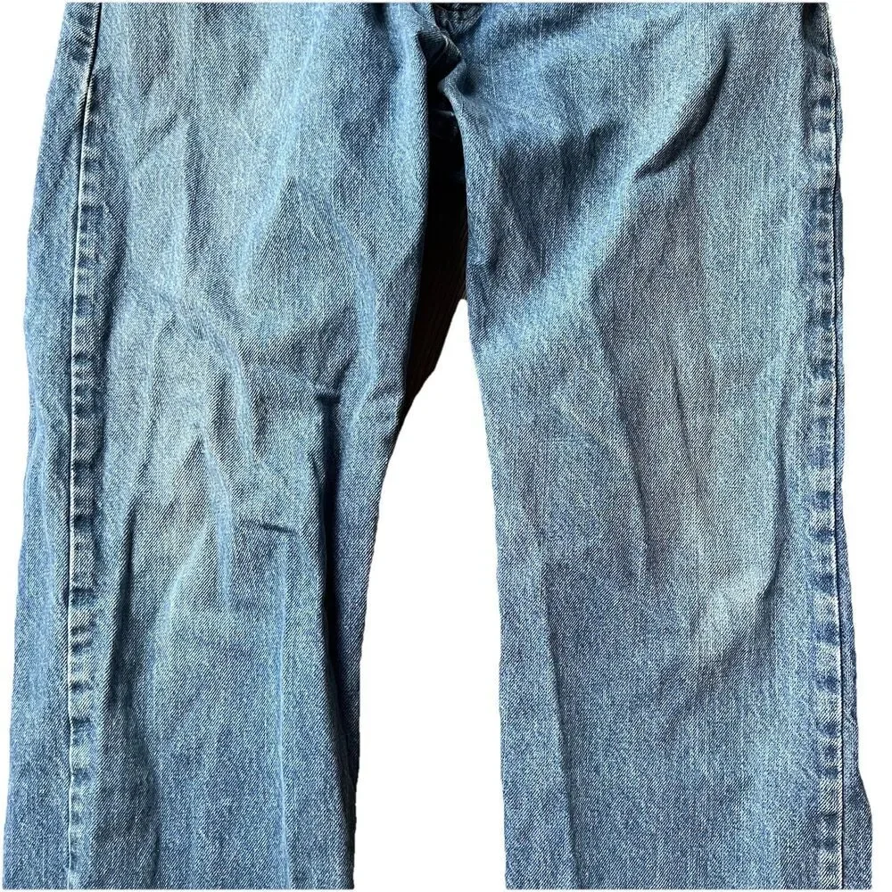Wrangler Regular Fit Medium Was Blue Jeans Denim Pants Men's 35x32